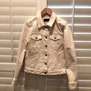 Classic Denim Jacket in Ecru